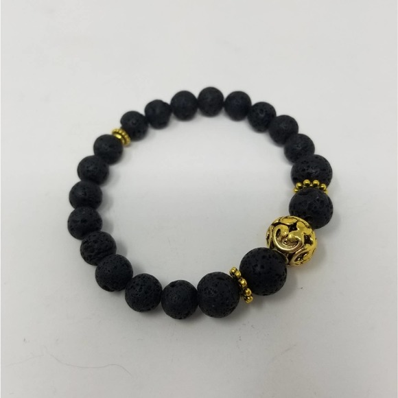 Lava Stone NEW Crystal Energy Mother Earth Bracelo - Picture 2 of 5